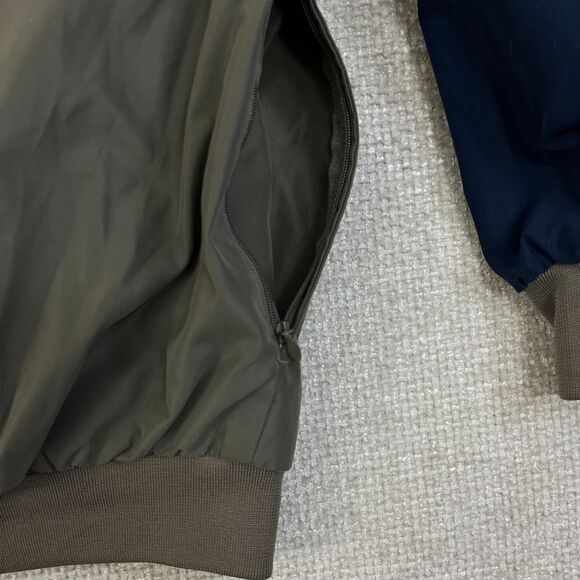 Nike Golf Jacket Men's XL Pullover V-Neck Windbreaker Green Lined Zip Pockets - Picture 5 of 8